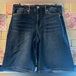 Women’s Seven7 Blue Bermuda Jean Shorts; Used, Like New; Size 14